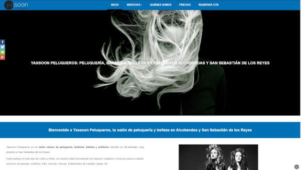 Yassoon Peluqueros - Posicionamiento web a medida